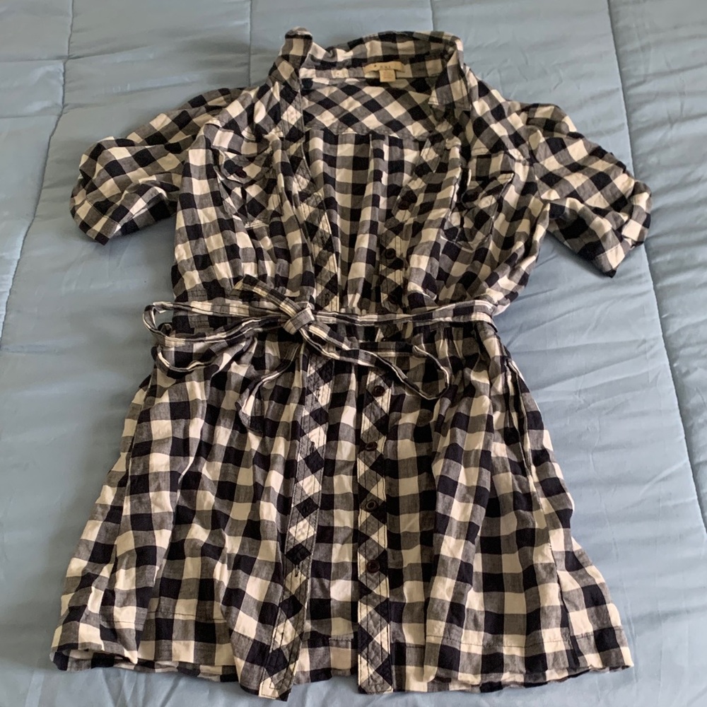 Forever 21 Monochrome Plaid Top